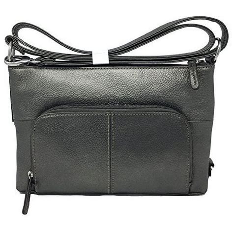 Tignanello Heritage E/W Cross Body W/RFID Protection, Zinc, 